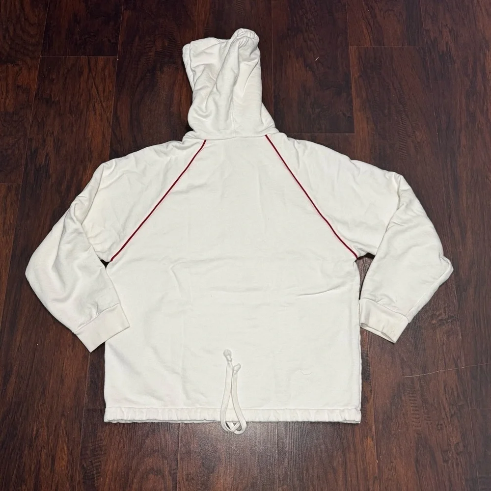 Gucci Web Accent thick White Hoodie Men’s Small